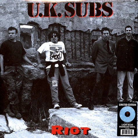 U.K. SUBS - Riot (blue marble) - LP