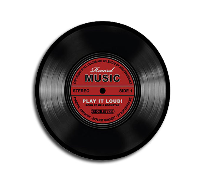 Mousepad - Record Music - Red
