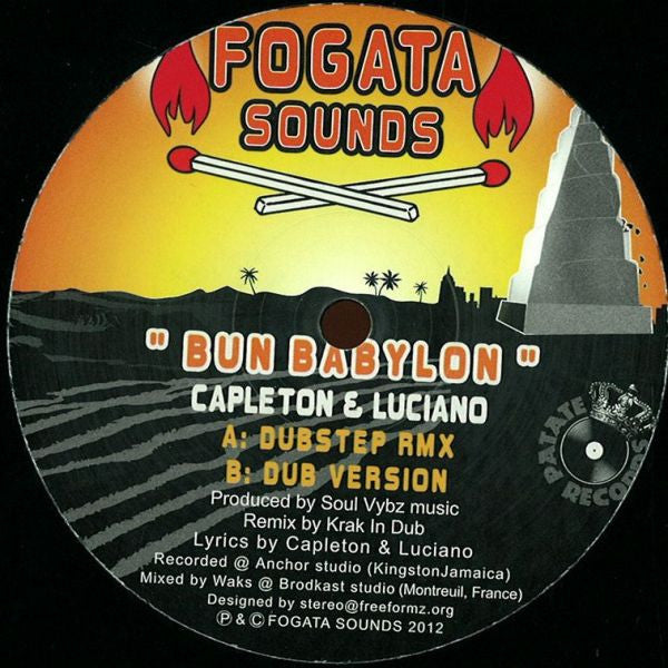 CAPLETON & LUCIANO - Bun Babylon - 10''