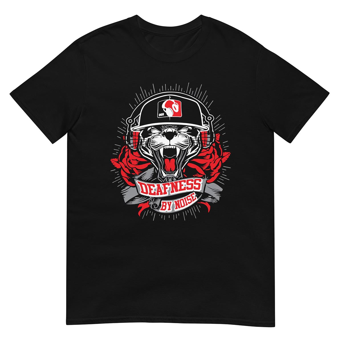 DEAFNESS BY NOISE - Watch Your Back Punk - Black T-Shirt