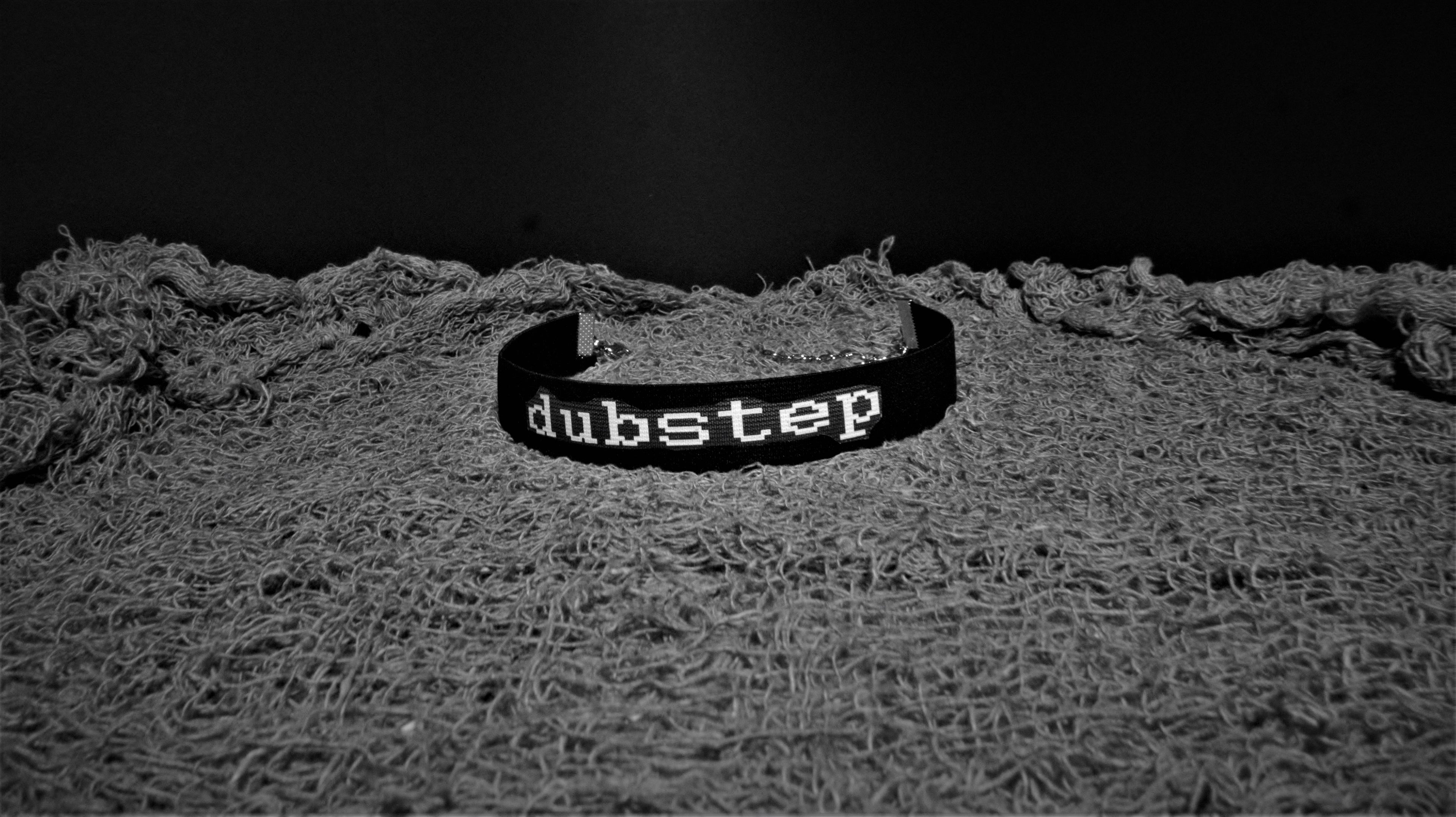 Print Choker - Dubstep - Black
