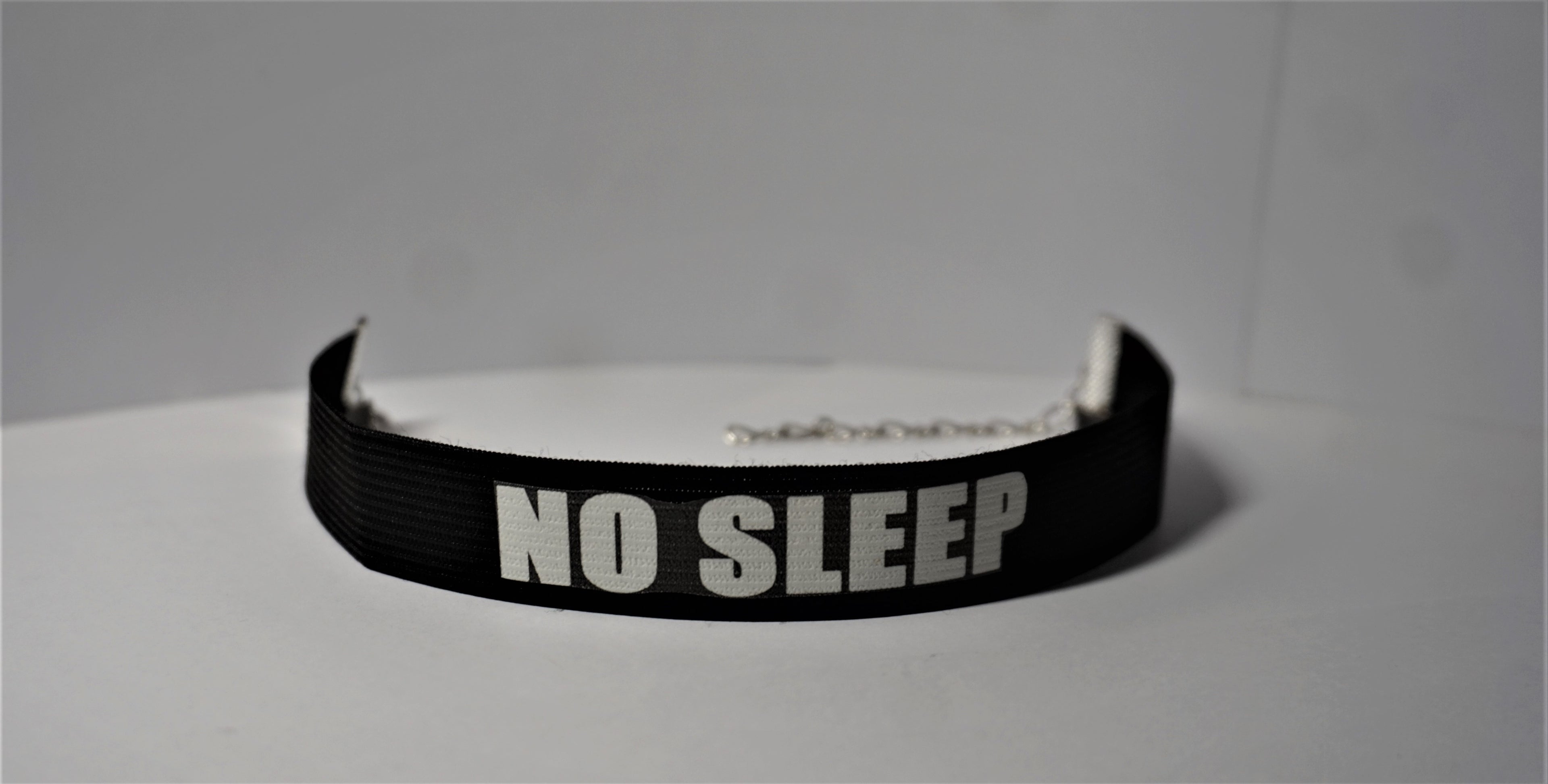 Print Choker - No Sleep
