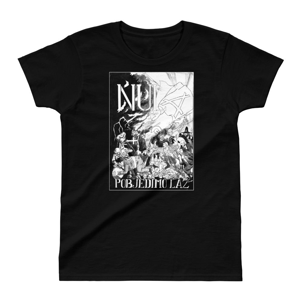 NULA - Pobjedimo laž - Women's Black T-shirt