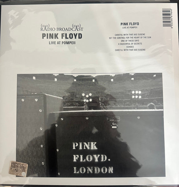 PINK FLOYD - Radio Broadcast Live At Pompeii - 2LP