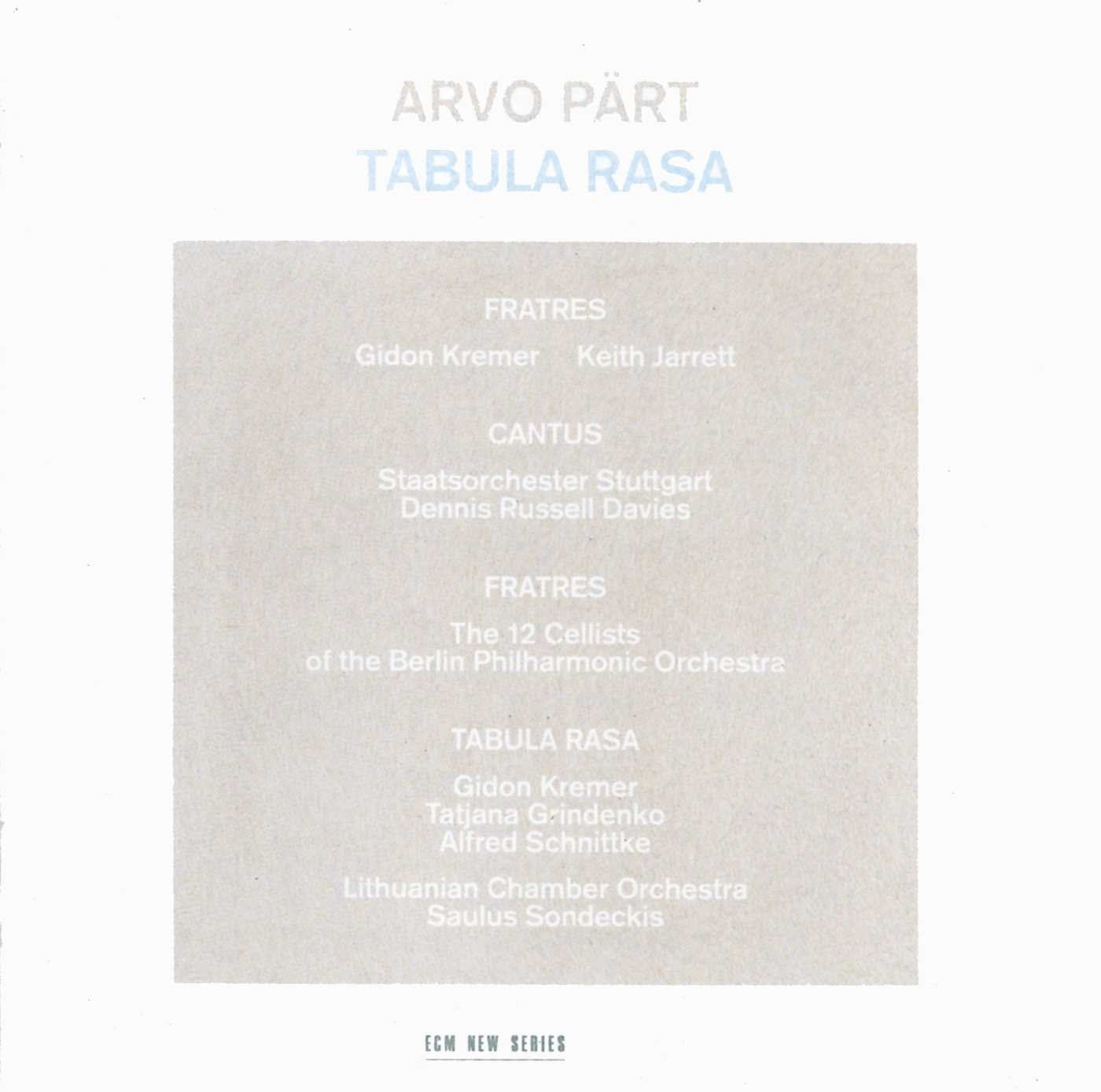 ARVO PART - Tabula Rasa - LP