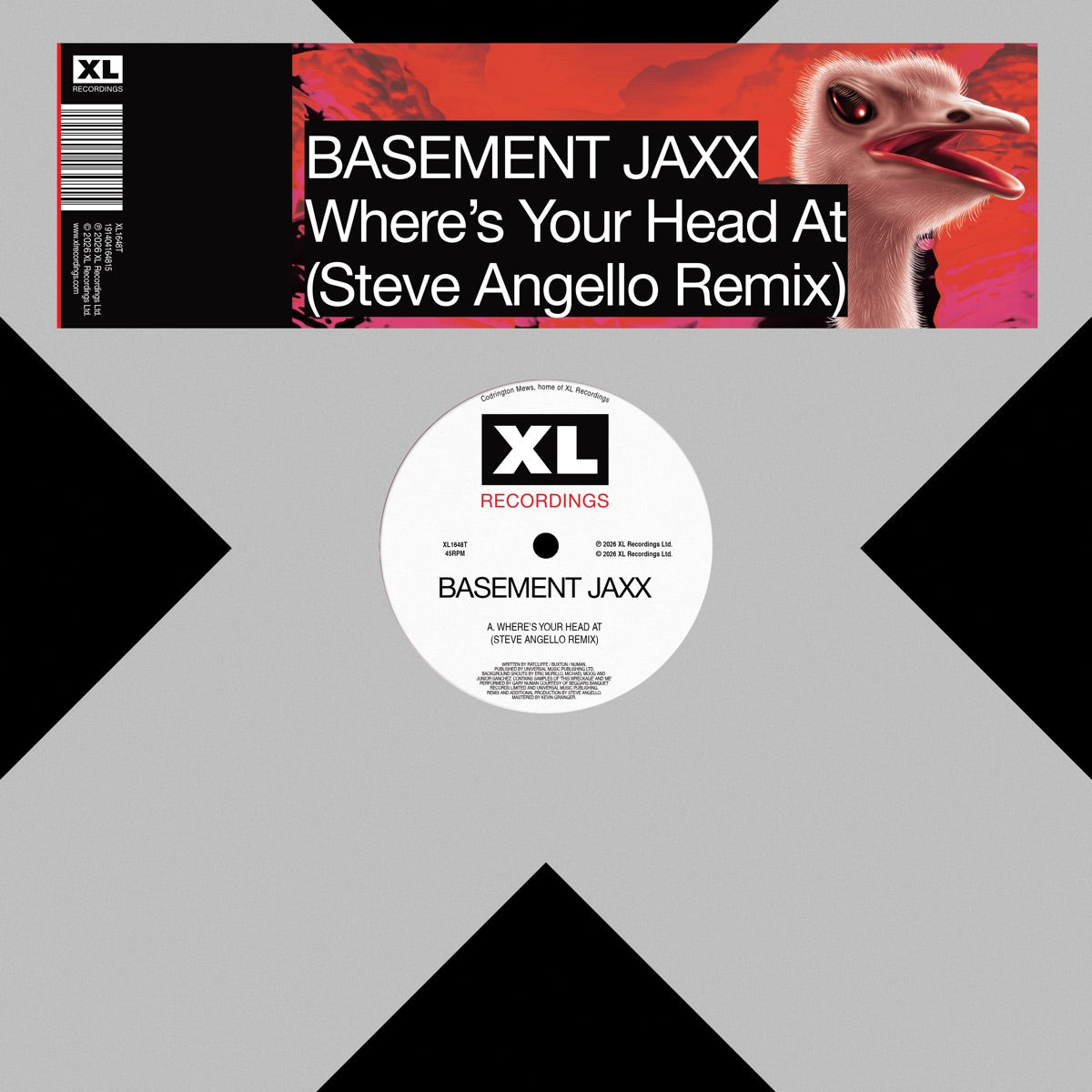 BASEMENT JAXX - Where's Your Head At (Steve Angello Remix) - 12''