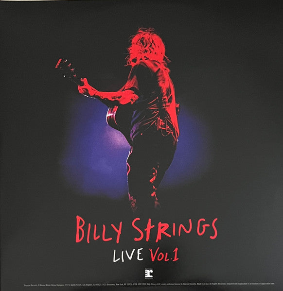 BILLY STRINGS - Live Vol. 1 - 2LP