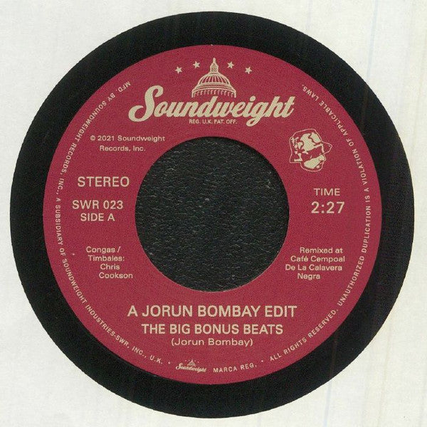 JORUB BOMBAY – The Big Bonus Beats/Jamaican Funk - 7"
