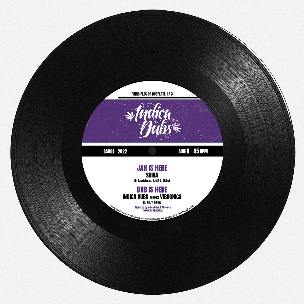 INDICA DUBS MEETS VIBRONICS - Jah Is Here / Jet Stream - 10"
