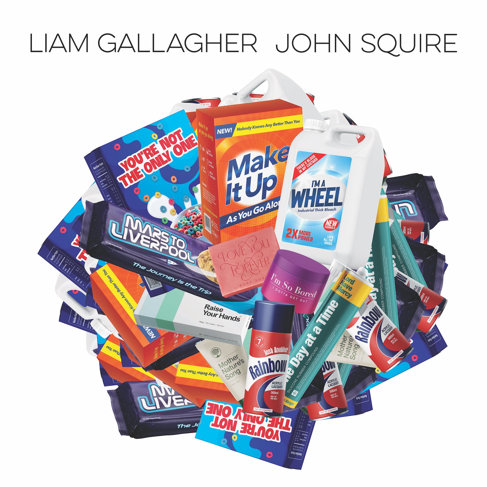 LIAM GALLAGHER & JOHN SQUIRE - Liam Gallagher & John Squire (white) - LP