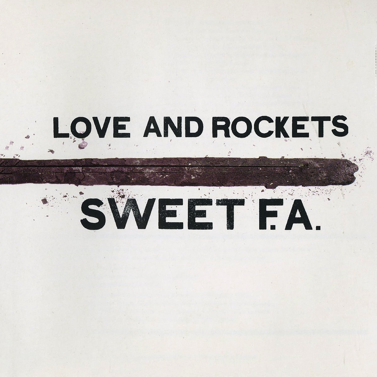 LOVE AND ROCKETS - Sweet F.A. - 2LP
