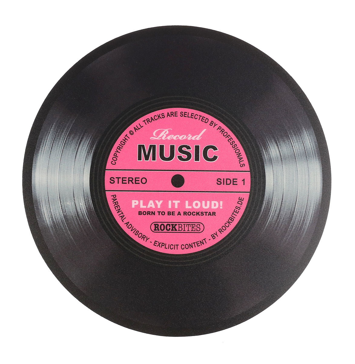 Mousepad - Record Music - pink