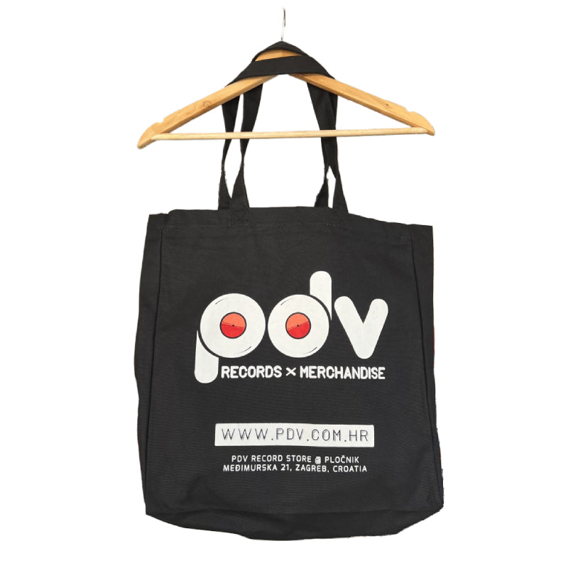 PDV - Logo - BLACK SHOPPER BAG