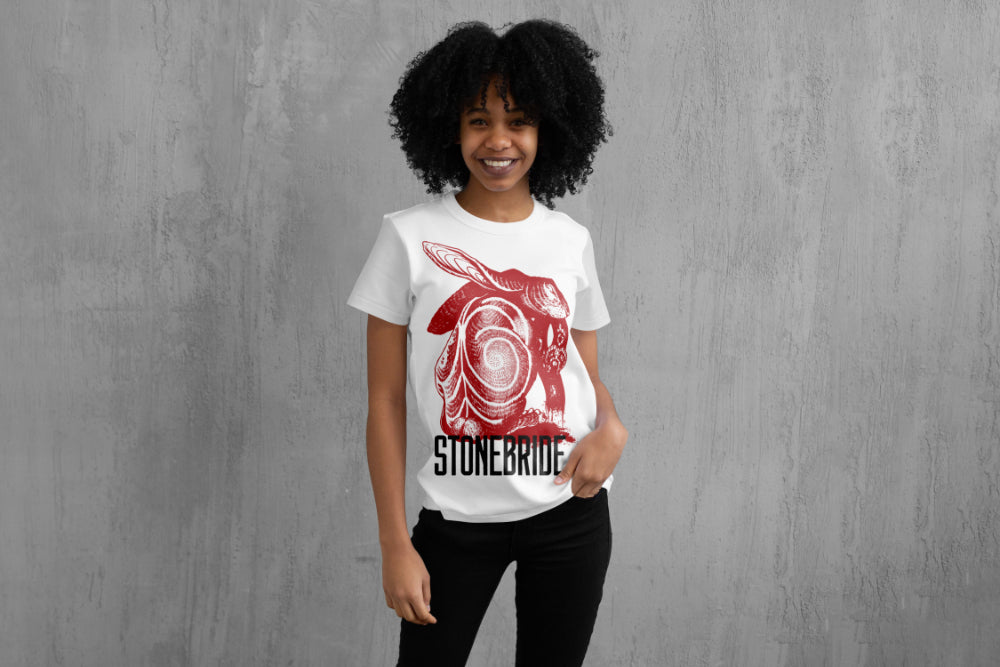 STONEBRIDE - The Hare - White T-Shirt